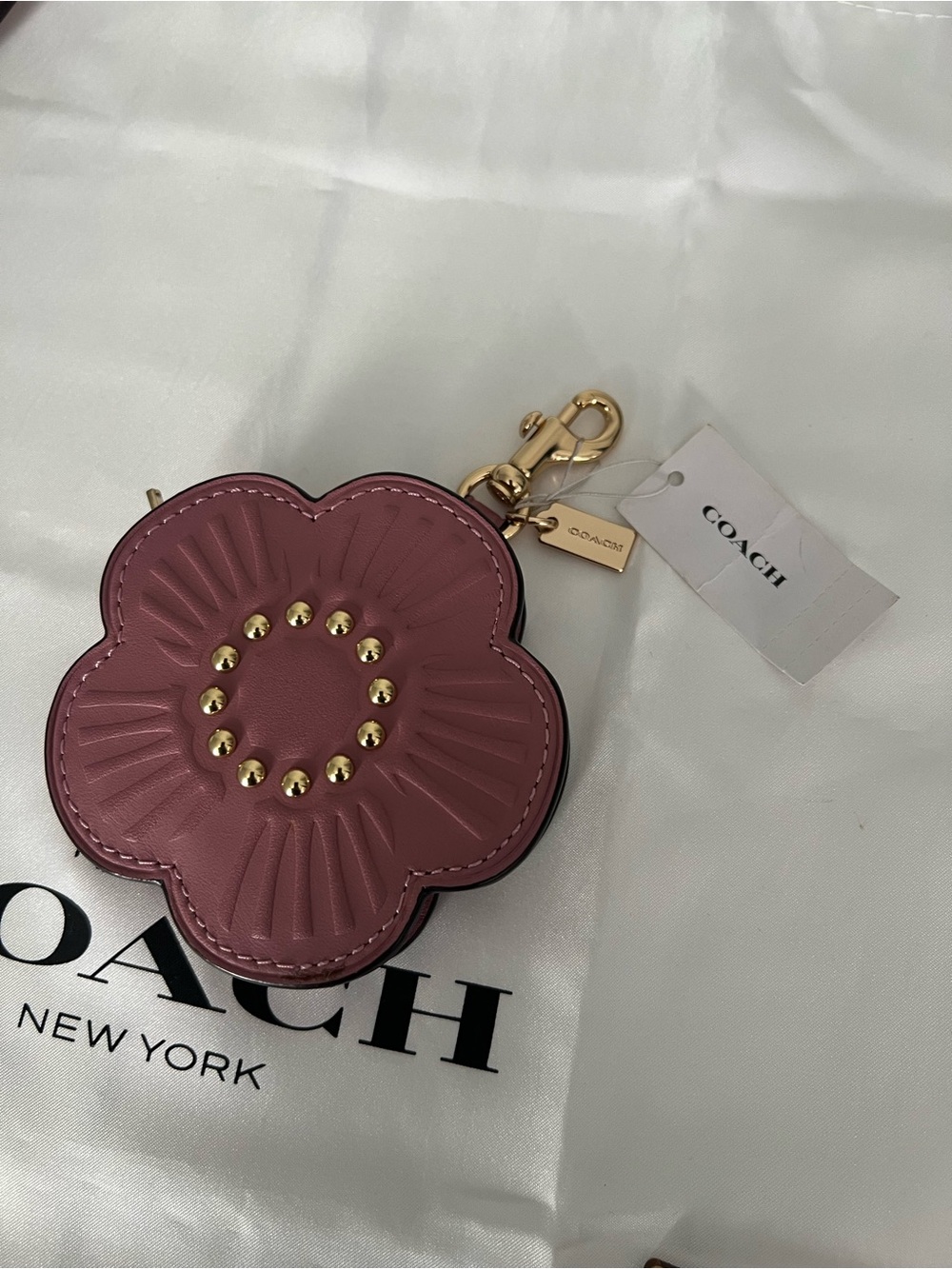 Coach Rowan Bag In Signature Leather With Flower Coin Purse And Wallet - Picture 15 of 15